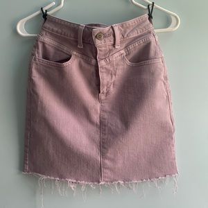 Hollister Lavender Denim Skirt